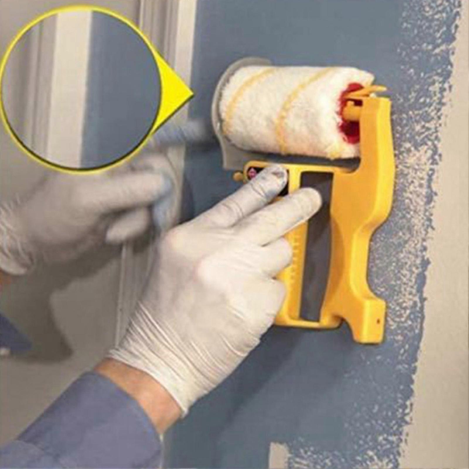 Ergonomic Paint Edger Roller Kit Design Smooth Painting ABS Multifunctional Handheld Clean-Cut Paint Edger Roller for Home Mengxi