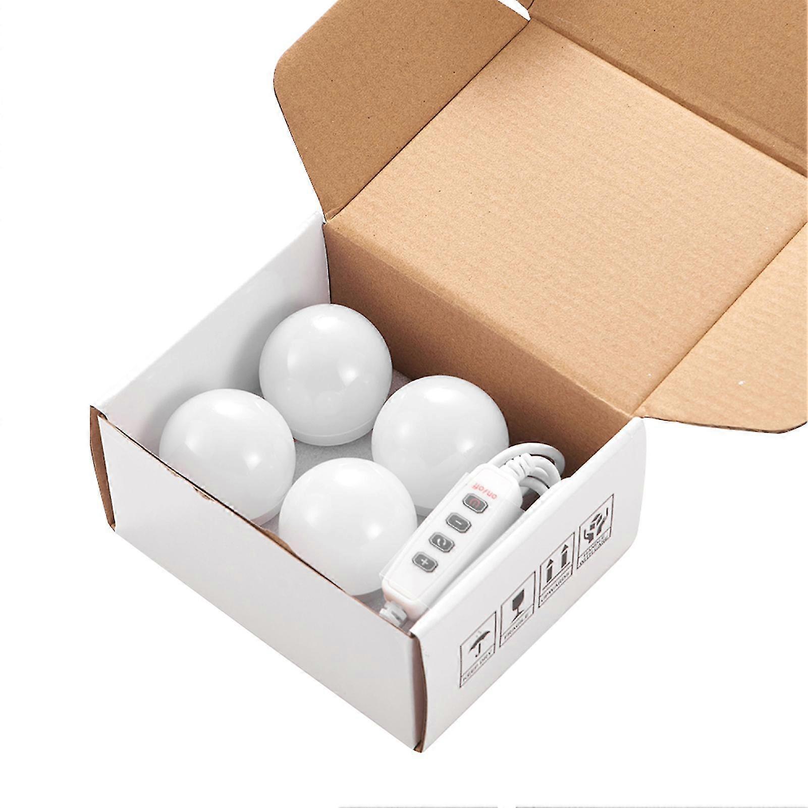 Dressing Table DIY Dimmable LED Bulbs Stick On Makeup Mirror Vanity Light Strip