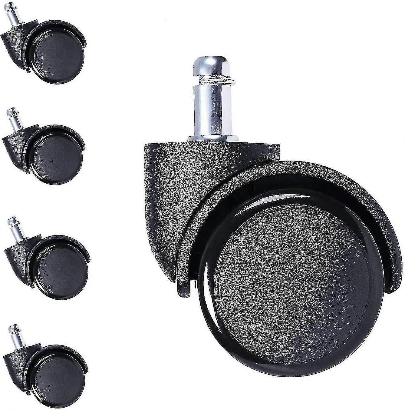 10mm Stem Caster Wheels Rubber Wheels For Chair Replacement