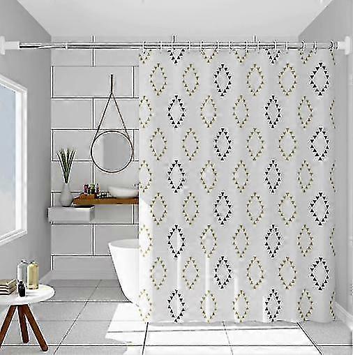 Cortina de ducha triangular en forma de diamante Cortina de ducha impermeable