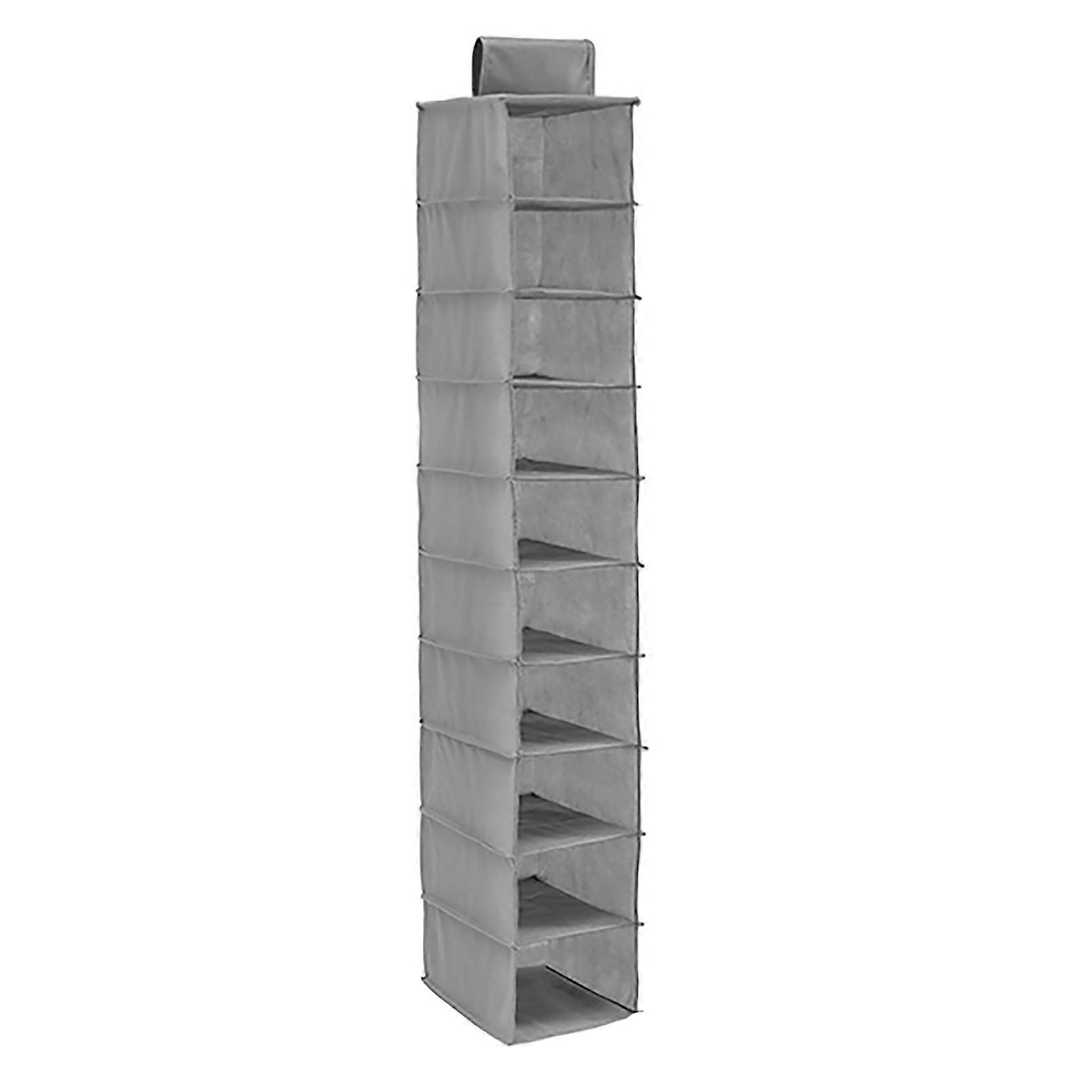 Hanging Storage Bag Large Capacity Washable High Elasticity Wardrobe 10 Layer Wall Drawer Type Clothes Hangers Holder for Bathroom