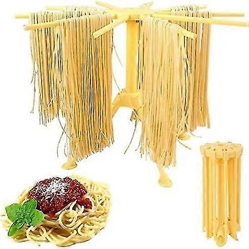 1 Piece Collapsible Pasta Drying Rack - Pasta Drying Rack With 10 Bar Dryer - Compact, Easy To Store, Quick Setup (yellow)