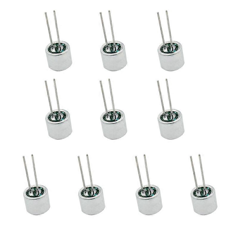 6050P 10Pcs 2 Pin Sensitivity Electret Condenser Microphone Inserts Pickup Mic JIKAIX