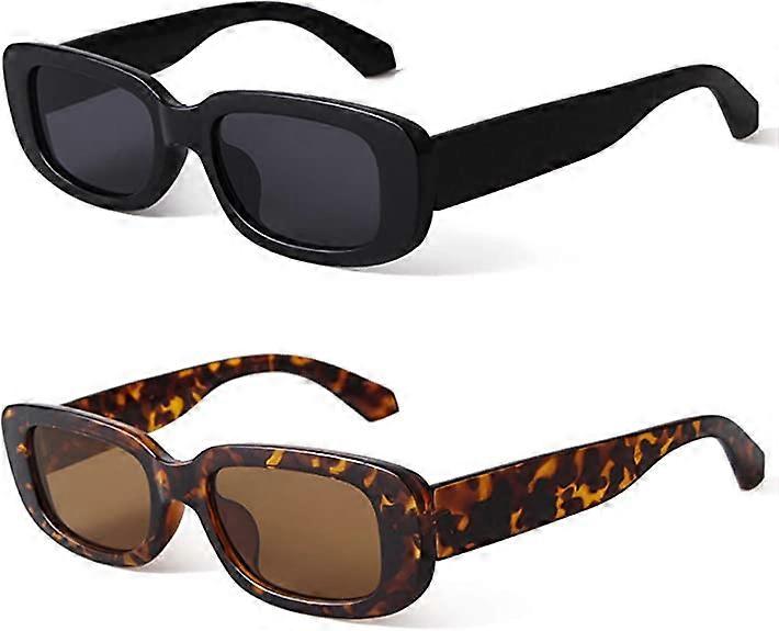 Retro Rectangular Wunglasses for Men and Women