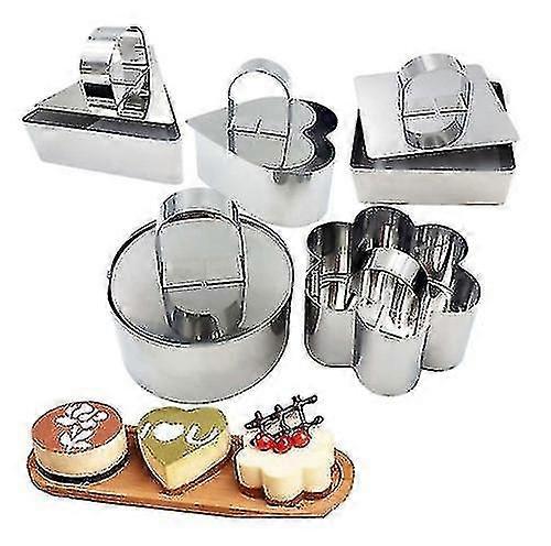 Cake Pan Cake Mould With Push Plate Rice Ball Sushi Tools(5pcs)