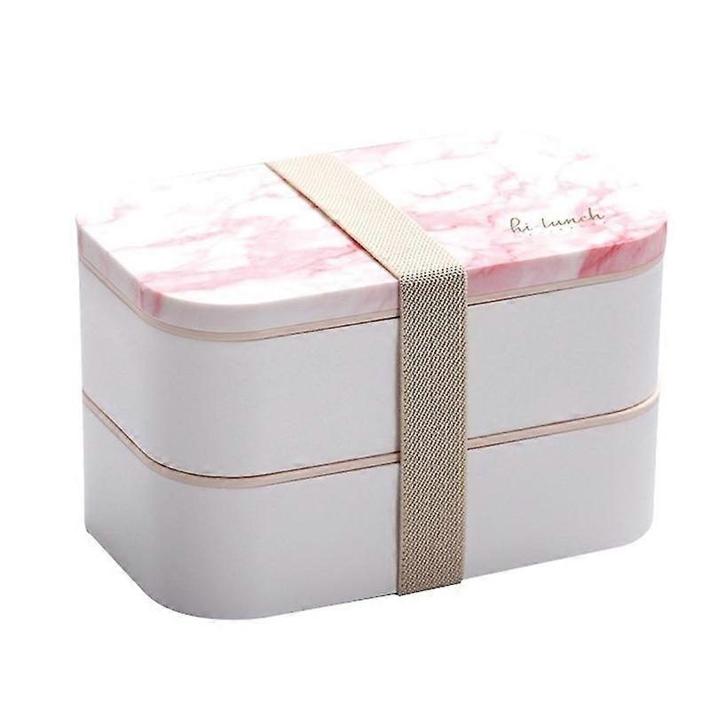Bento Boxes Marble Pattern Lunch Box Office Bento Box Microwave Dinnerware Food Storage Container f