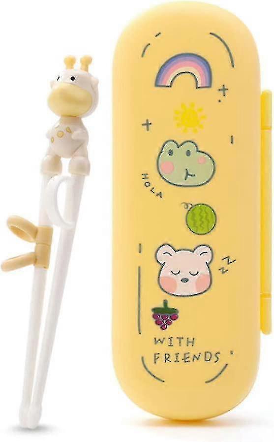 Easy Learning Chopsticks For Beginners With Error-proof Buttons Portable Case
