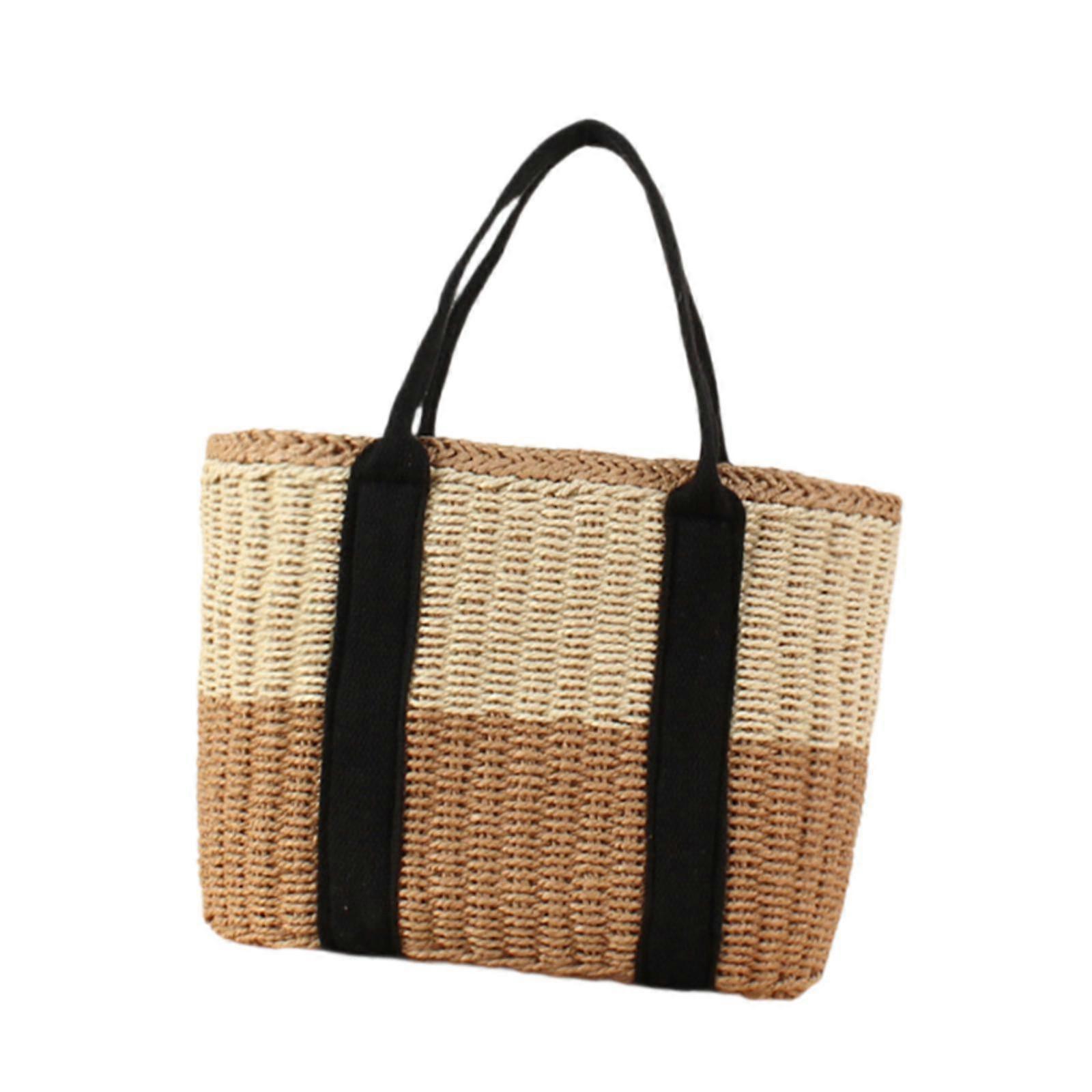 Borsa a tracolla tessitura a mano Borsa da notte versatile per viaggi per le vacanze estive A