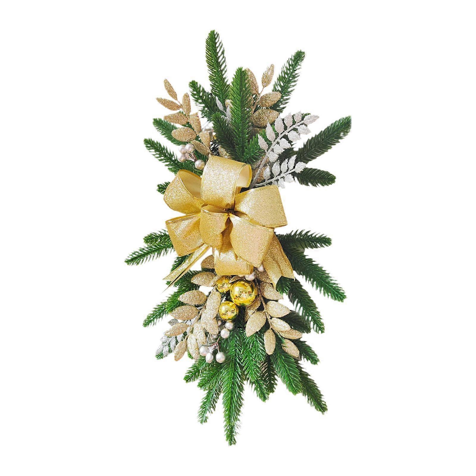 Ghirlanda di Natale Corona di porta d'ingresso di inaugurazione della casa per il giardino dell'hotel della sala da pranzo con la luce