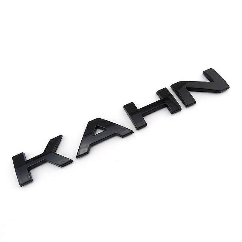 Chrome Silver Car Bonnet Trunk Logo Kahn Badge Letters For Range Rover Defender Decorations