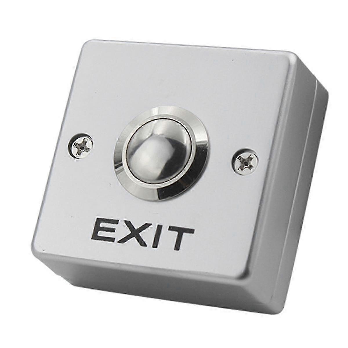 Mini Access Control Switch With Bottom Box Normally Open Self-reset Exit Button For Access Control