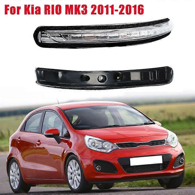 Car Rearview Mirror LED Light Side Wing Repeater Indicator Lamp Turn Signals Light  For Kia RIO Mk3 2011-2016 87624-1W000