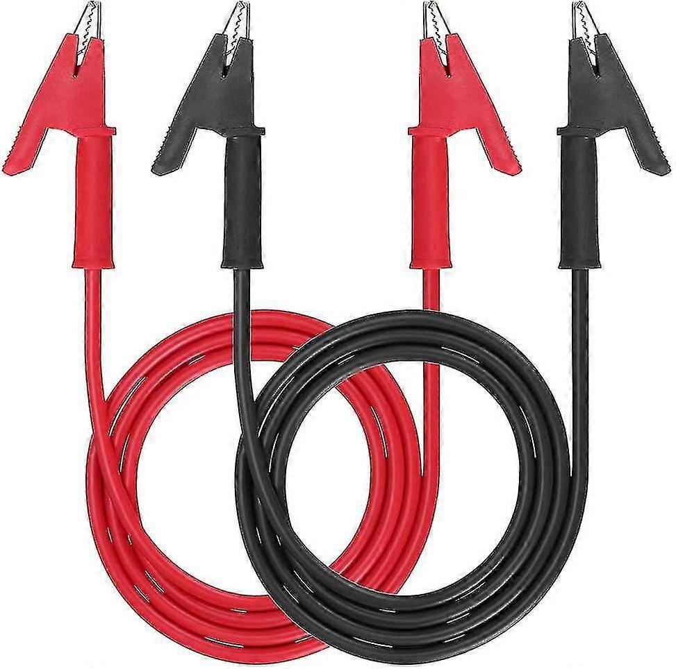 Dual Ended Crocodile Alligator Clips, 15a Test Lead Wire Cable