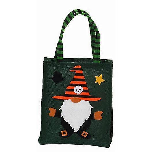 Halloween Tote Bag with Reinforced Handle Large Capacity Wear Resistant Print Candy Gift Bag Party Supplies