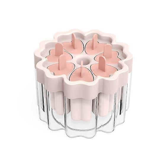 Popsicles Molds 7 Grids Ice Mold Homemade with Lids DIY Cream Ice Pop Mold