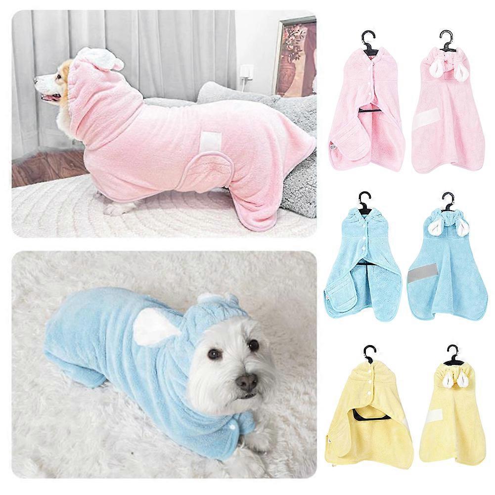 Bathrobe for Dogs Thickened Quick-Drying Dog Bath Towel for Medium/Small Dog
