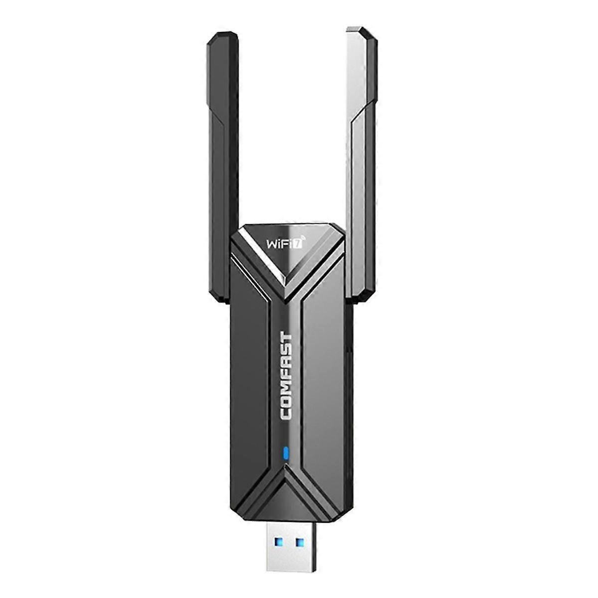 WiFi7 USB Adapter BE6500 WiFi Card USB 3.0 WiFi 7 Network Transceiver Wireless Adapter for PC Lapt