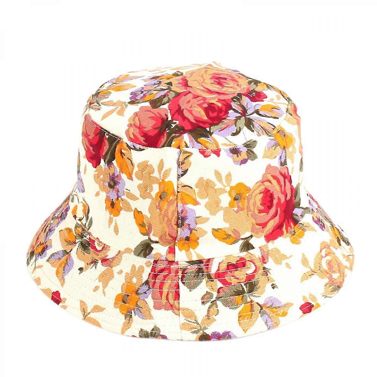 Wekity Unisex Print Double-Side-Wear Reversible Bucket Hat (HATF029)