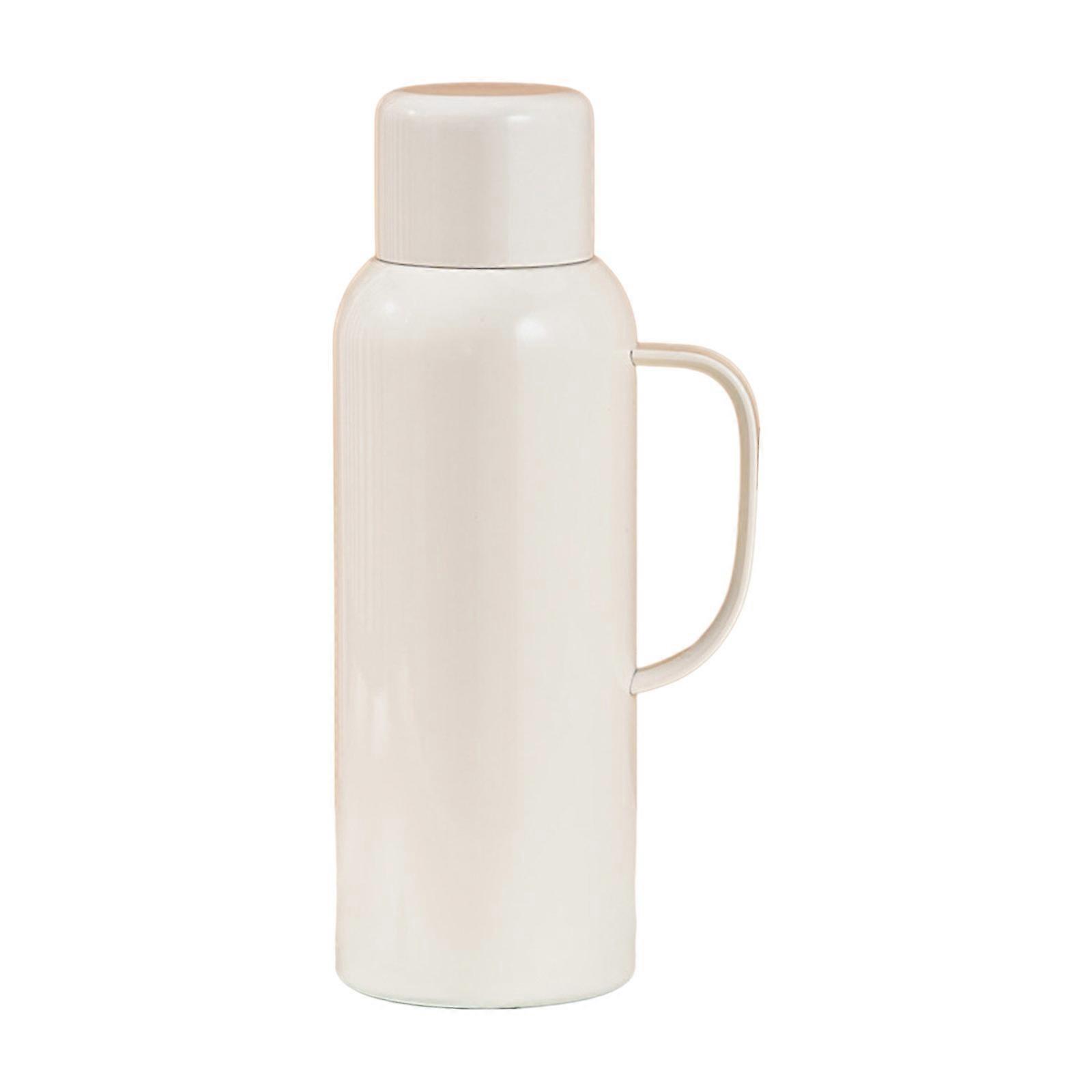 Insulated Travel Cup with Temperature Display Practical Coffee Cup 600ml Insulated Travel Cup for Cold Beverages White