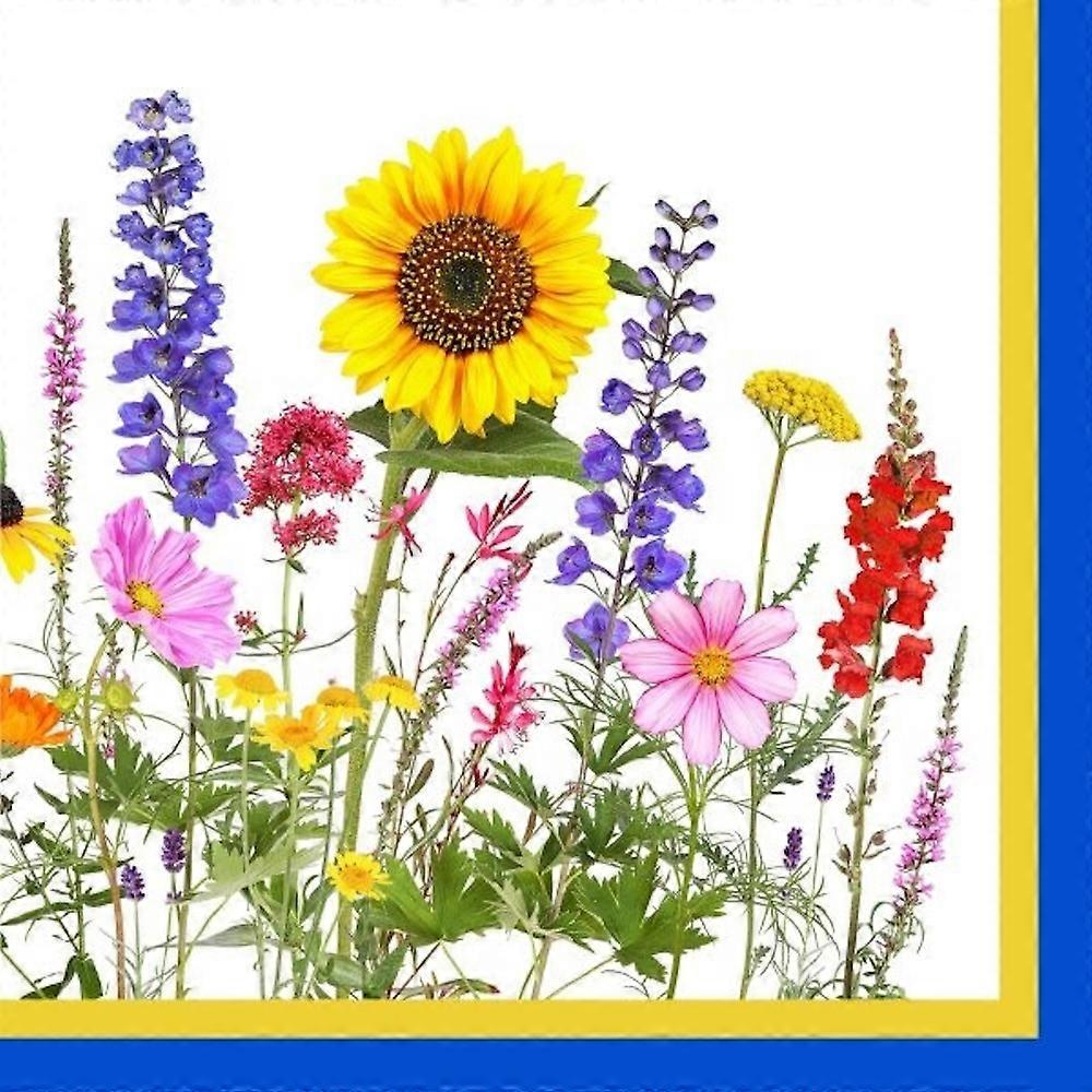 Servietter Blomster 33x33 cm 20-pakning