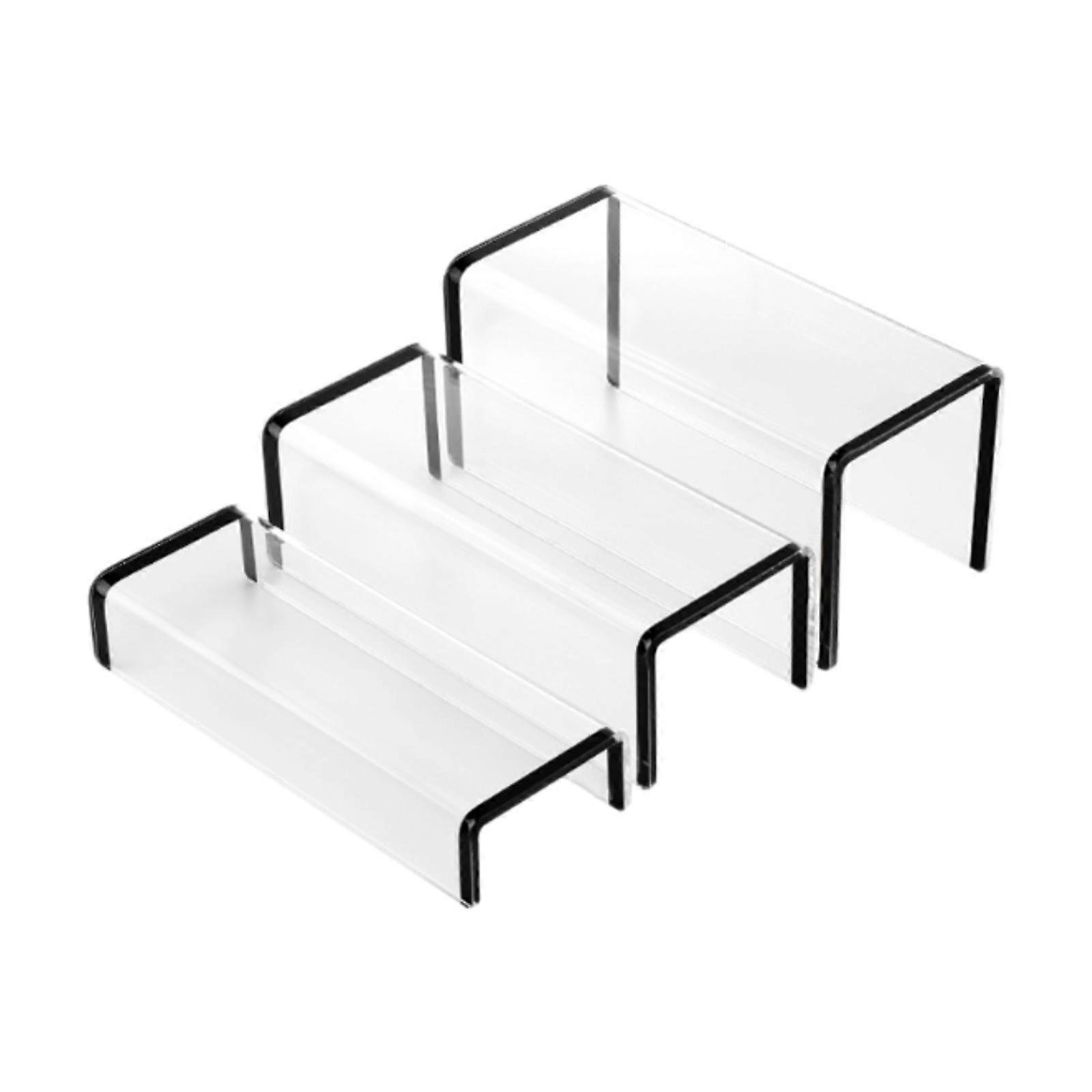 Clear Acrylic Display Risers Shelf Set Multifunctional for Trade Shows