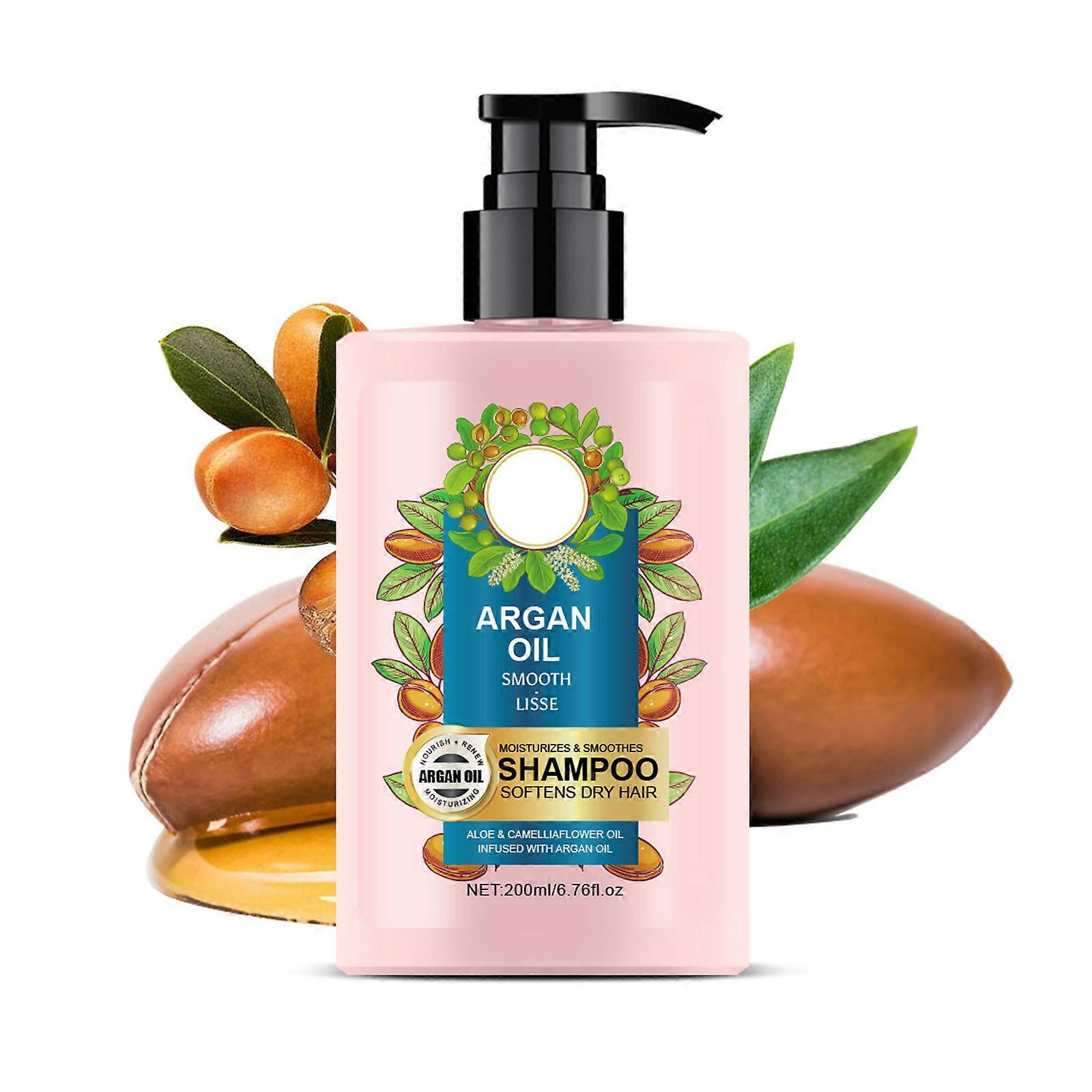 Argan Oil Shampoo Moisturizing And Strengthening Shampoo Scalp Care Shampoo Health Scalp Shampoo Hydration Frizz Control And Color Protection 200Ml