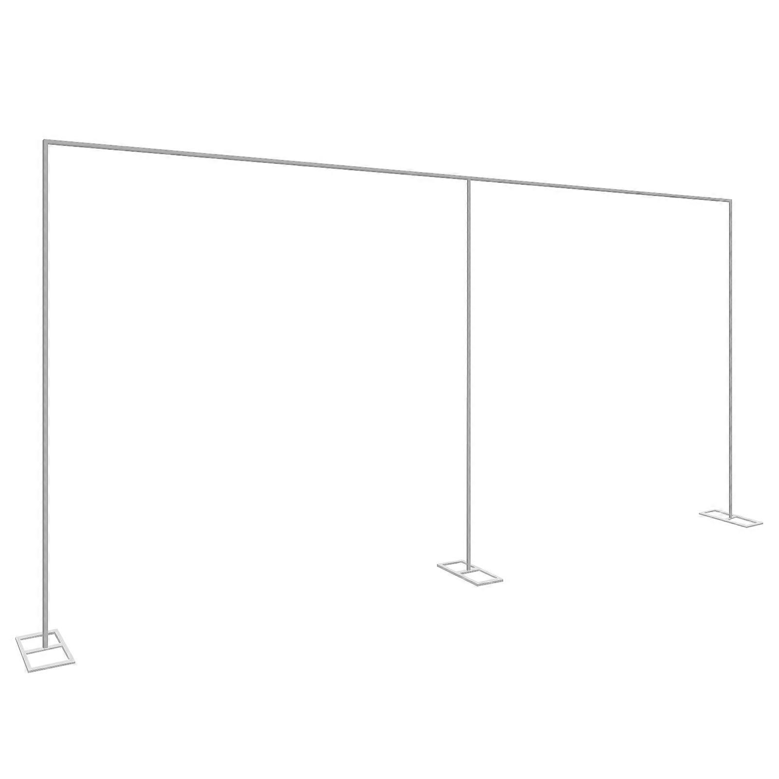 6*3m/19.7*9.8ft Freestanding Wedding Reception Backdrop Decor Frame Flower Stand