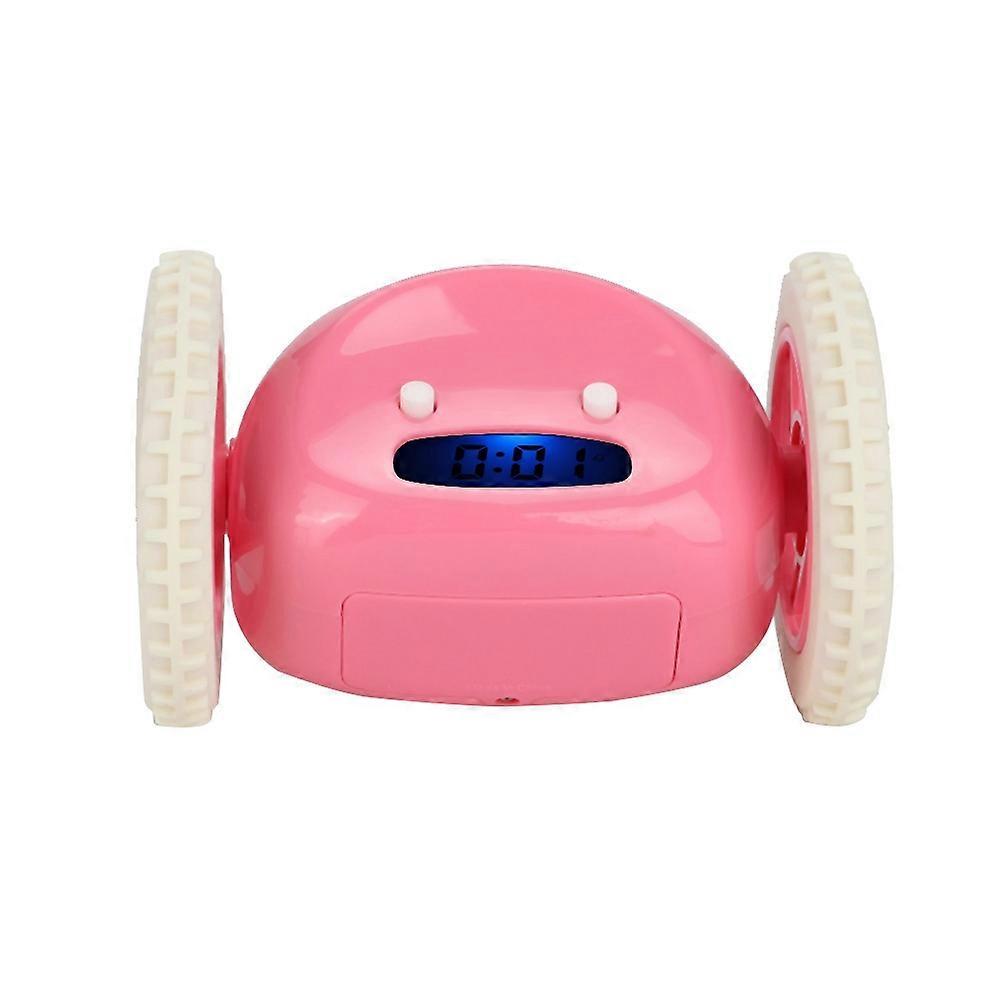 Cute Large Wheel Electronic Alarm Clock with Battery Backup, LED Display, and Snooze Function for Bedrooms