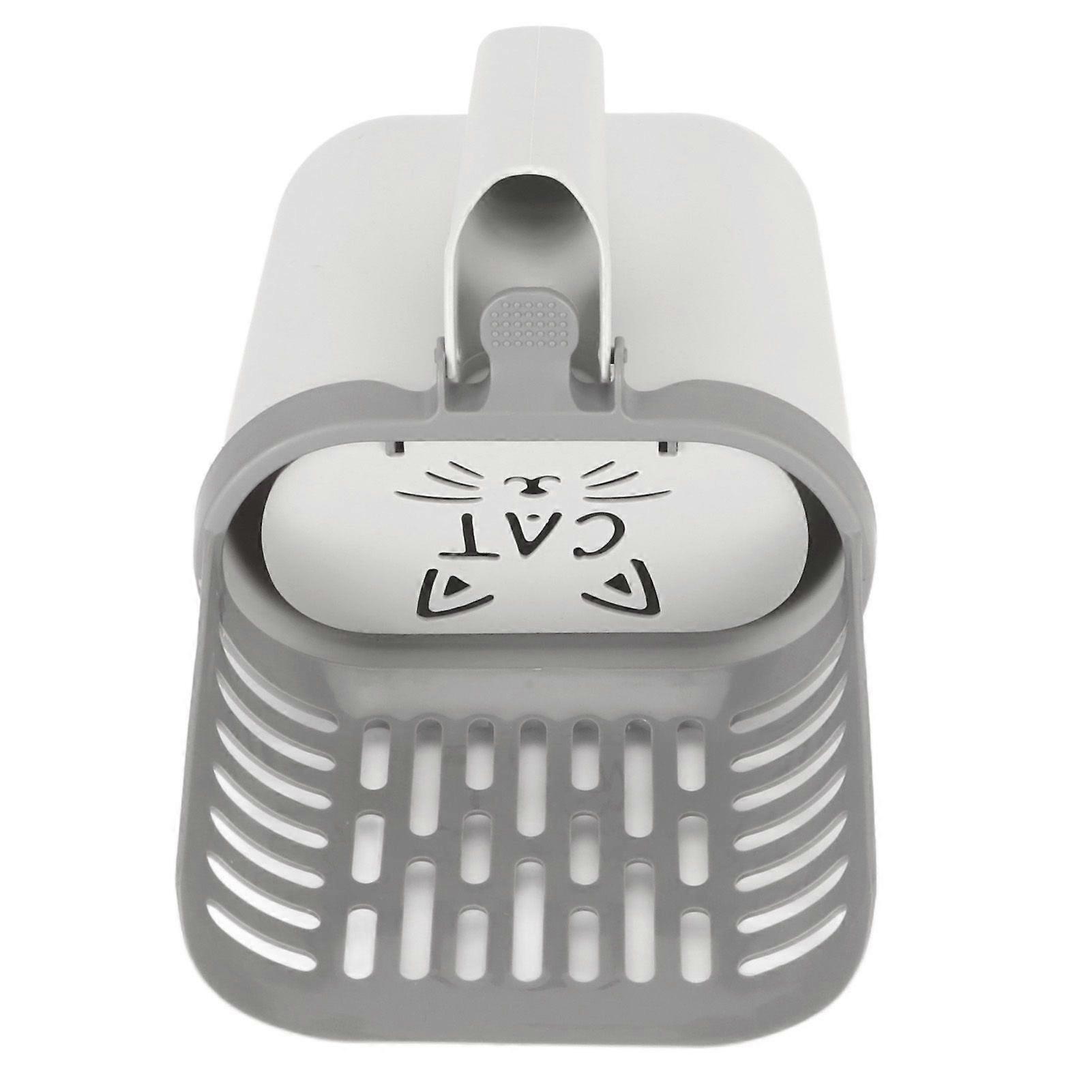 Cat Litter Scooper Multipurpose High Capacity One Piece Cat Litter Sifter Scoop System with Waste Container for Indoor