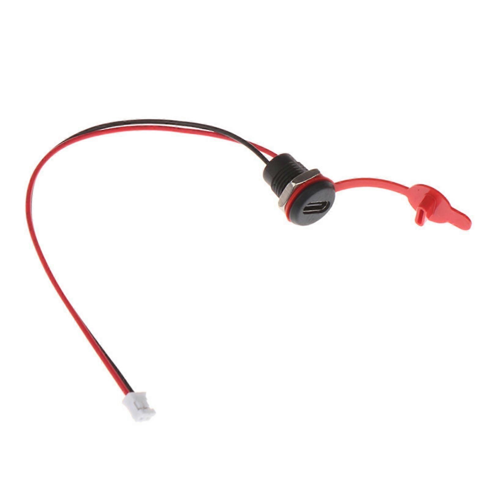 Waterproof USB C Type C Connector 2Pin Charging Socket For Industrial Controls Systems And Electronic Devices Accessory