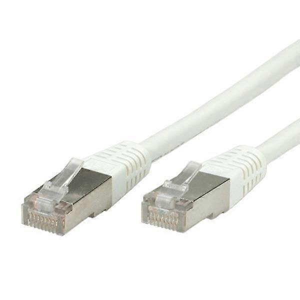S/FTP CAT6 VALUE network cable - White - 1m - Shielded RJ45 connectors - Molded connectors