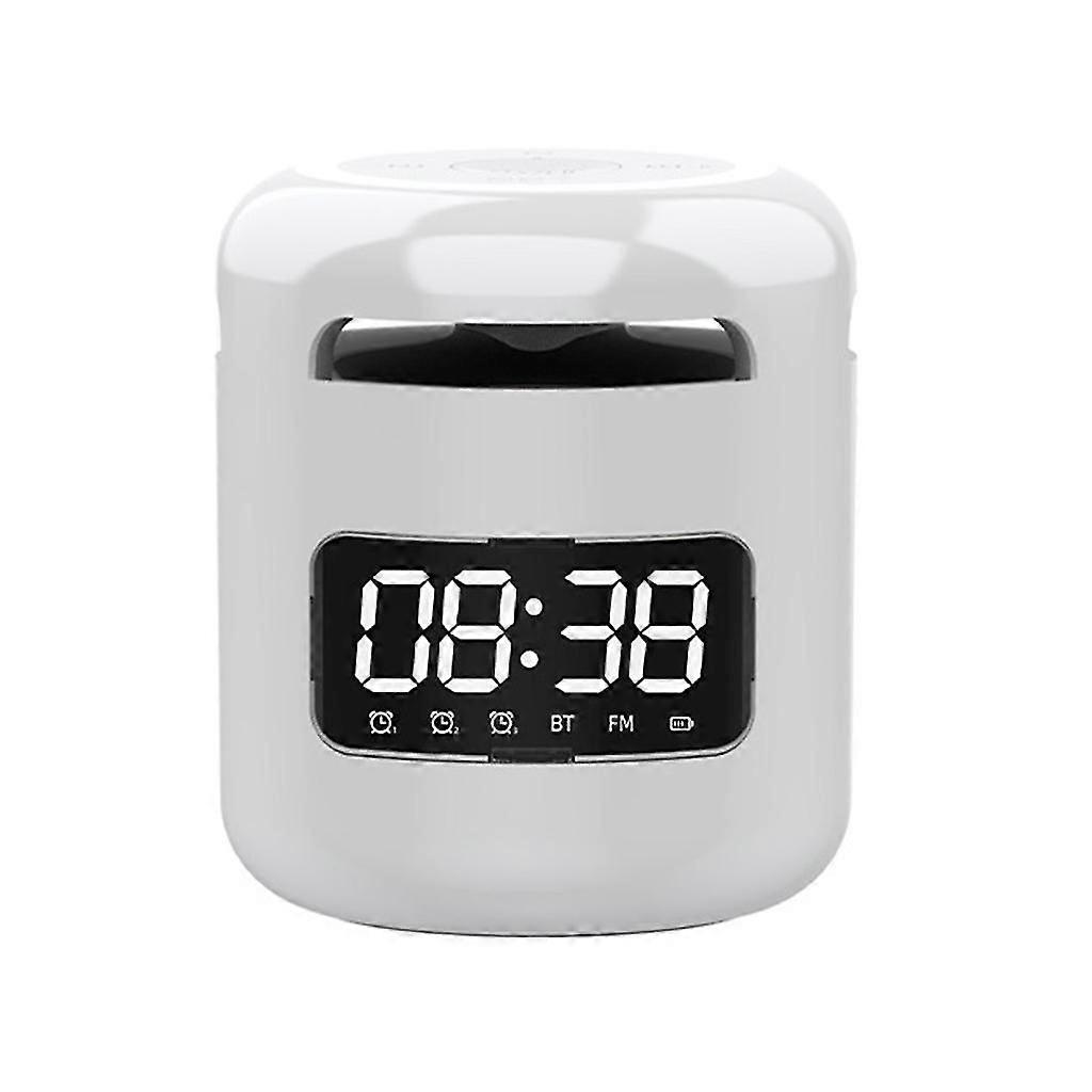 Night Light Bluetooth-compatible 5.0 Speaker Electronic Alarm Clock Bedside Lamp
