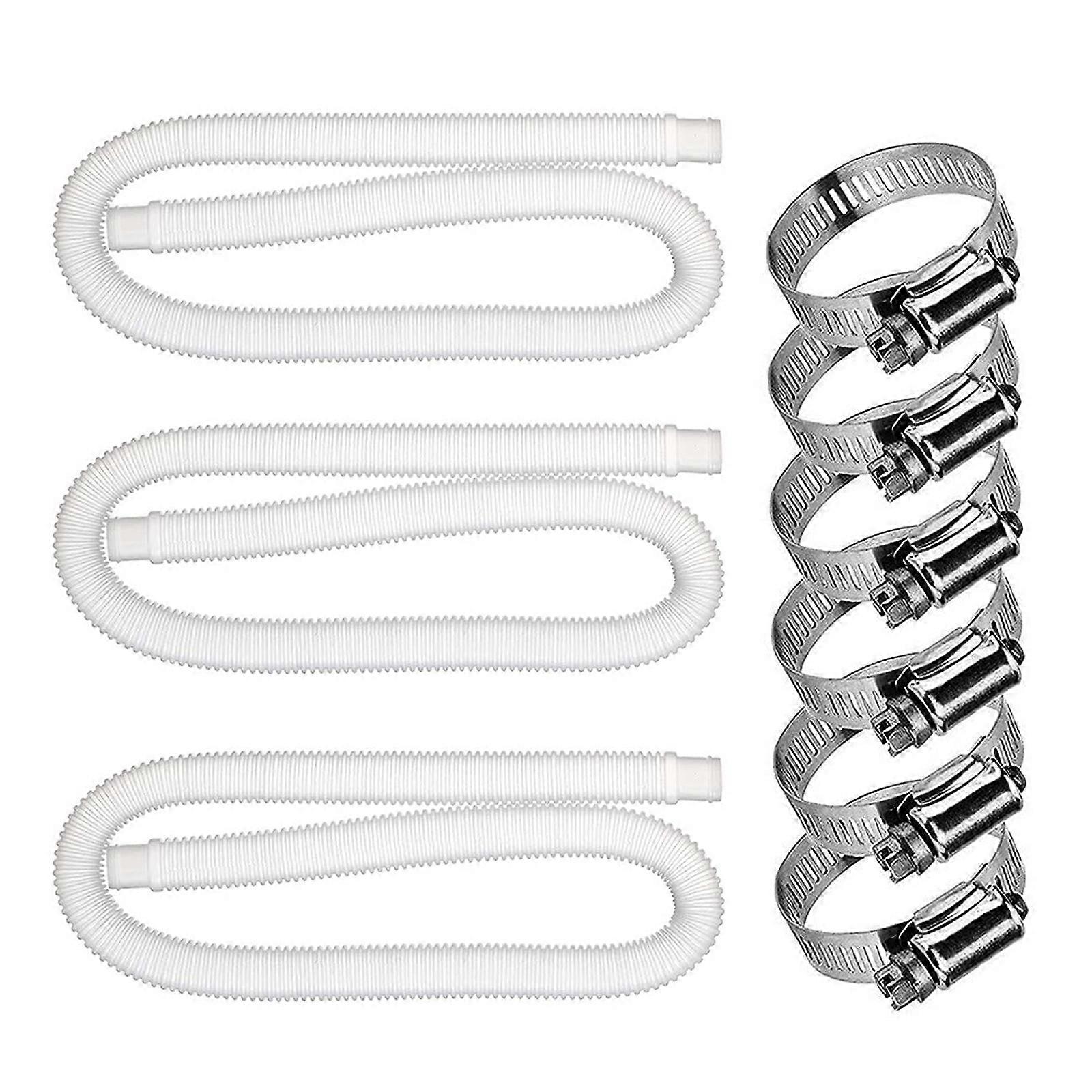 Pool Replacement Hose Set Leak Proof Hose Durable Filter Accessories for Inflatable Swimming Pools
