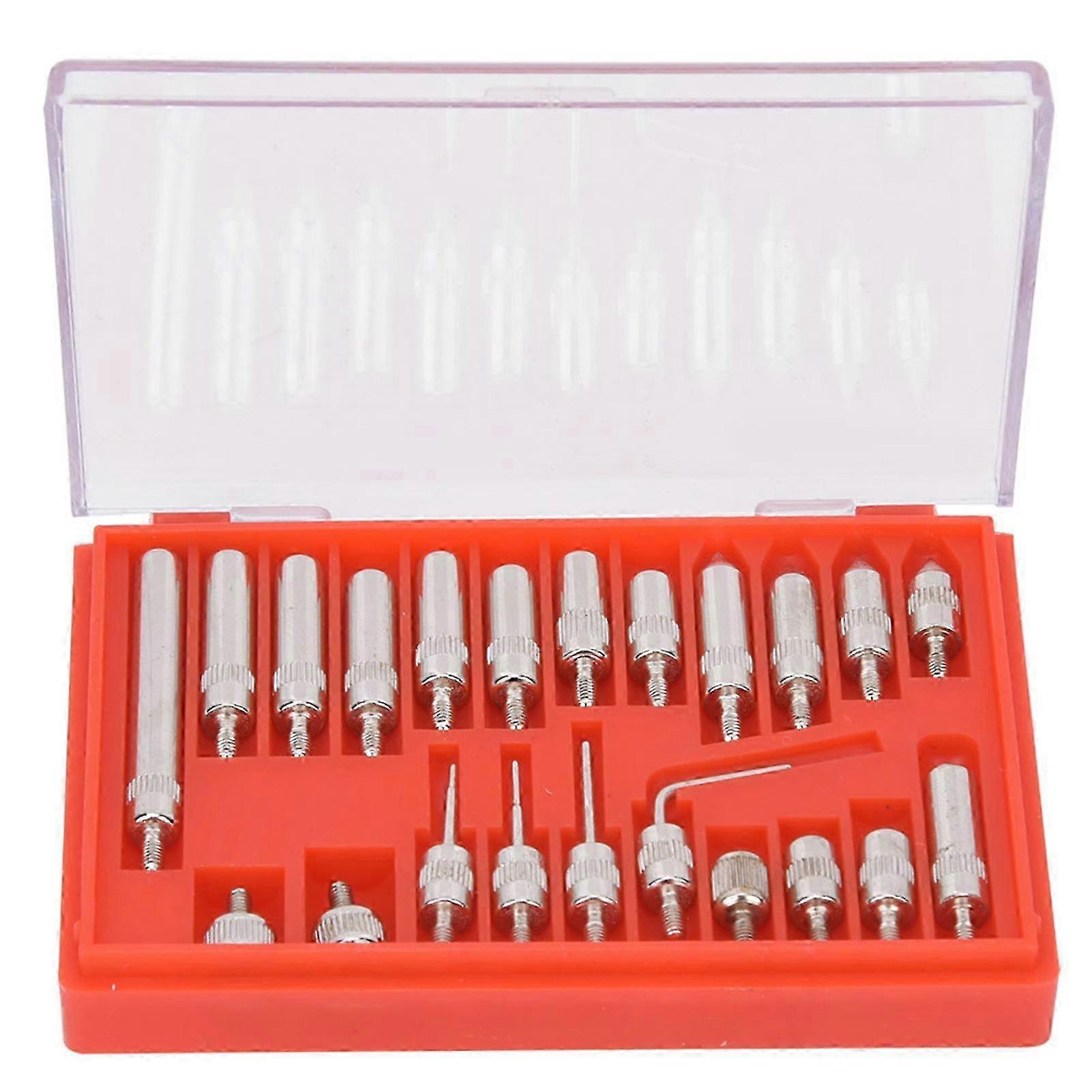 22 Pcs Pointed Tip Dial Gauge Indicator Replacement Measuring Point Tip Set with Case