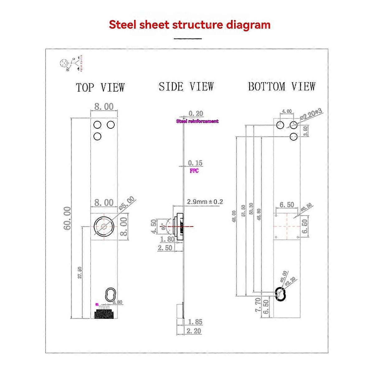 OV9726 USB Camera Module 1MP 66 Fixed Focusfor Laptops