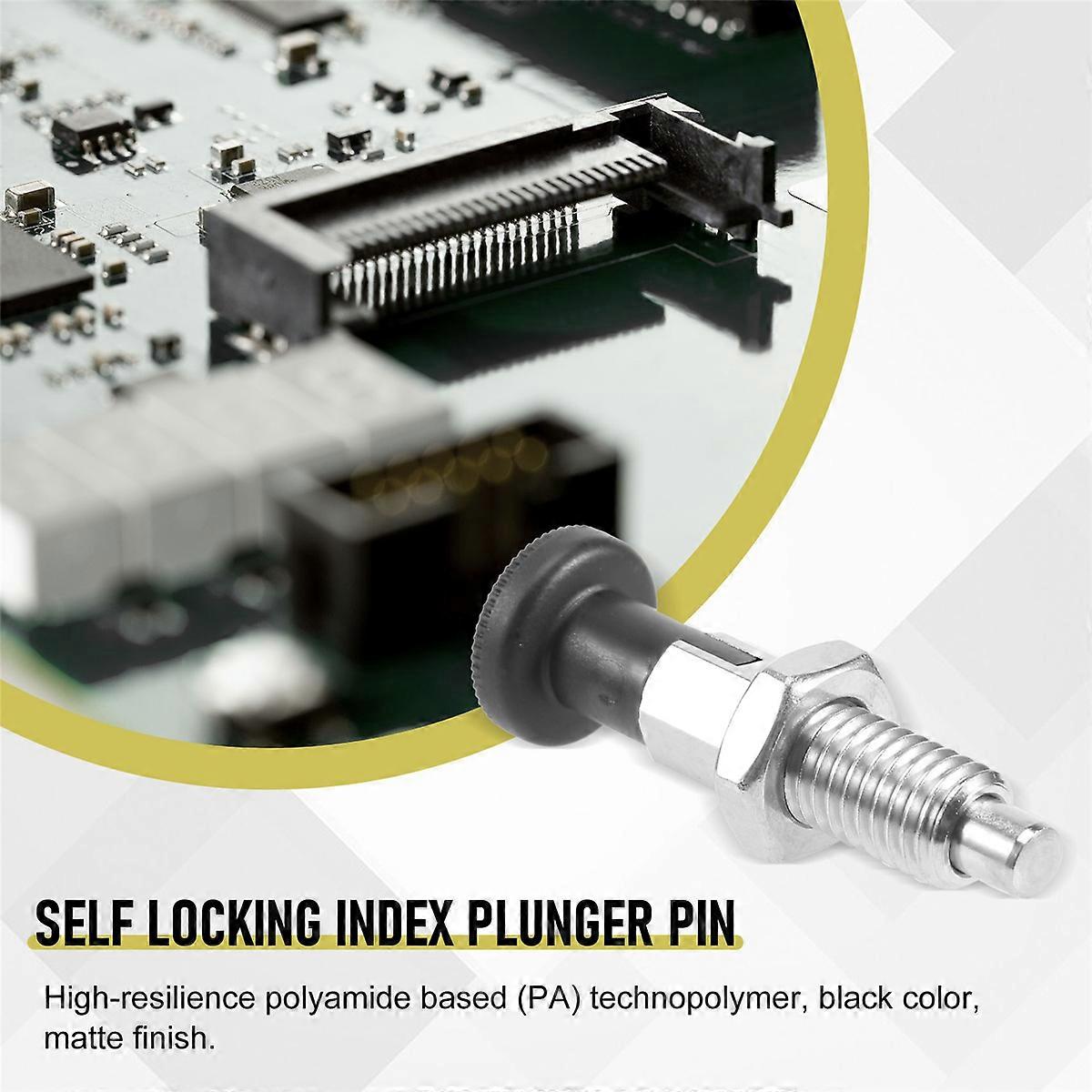 M10 Stainless Steel Self Locking Index Plunger Pin With Self Locking Function For Dividing Head For