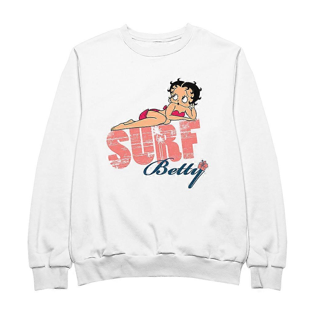 Betty Boop Surf Pin Up Men's Sweatshirt