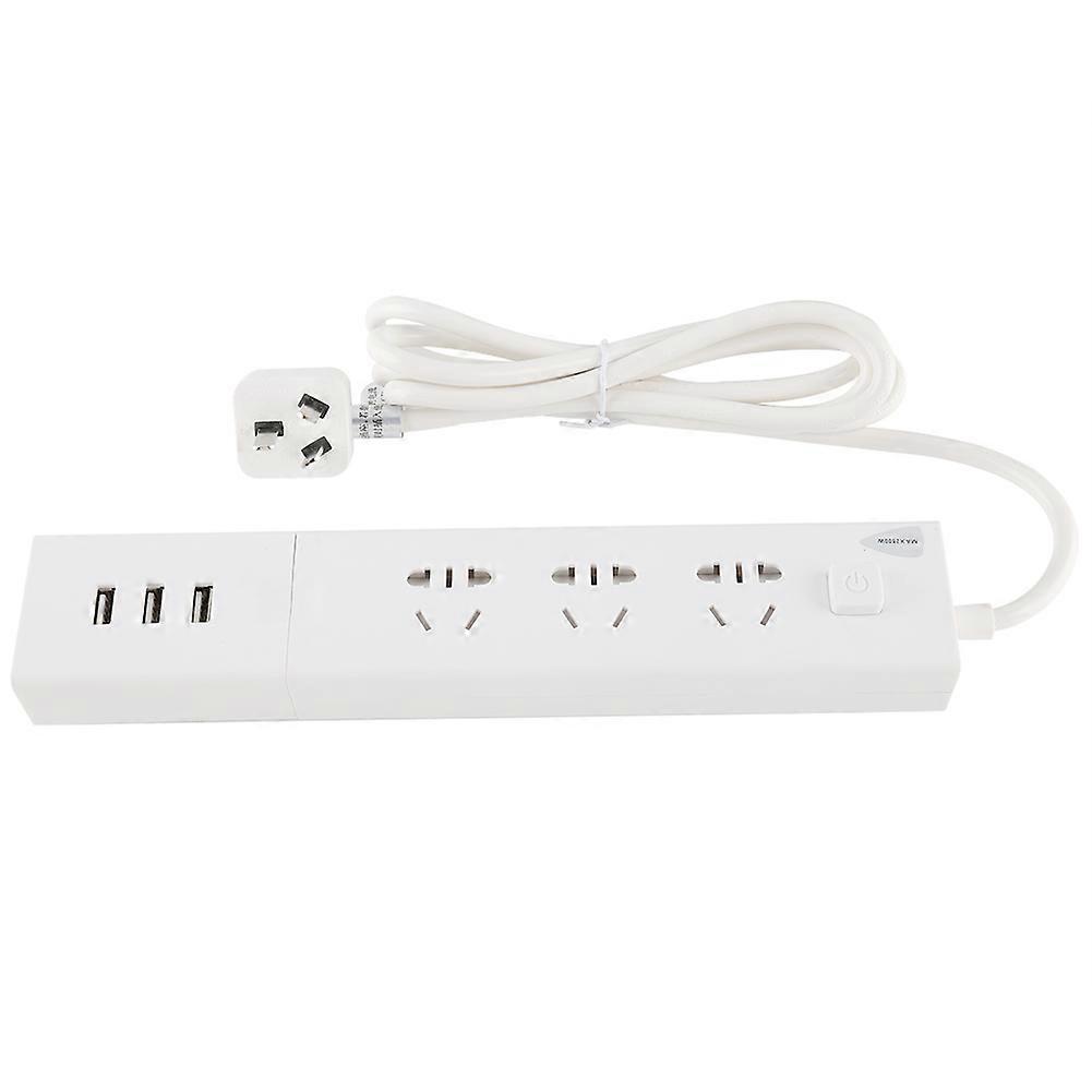 Multi-Functional Wall Power Outlet Socket with 3 USB Port for Phone Charging 250V