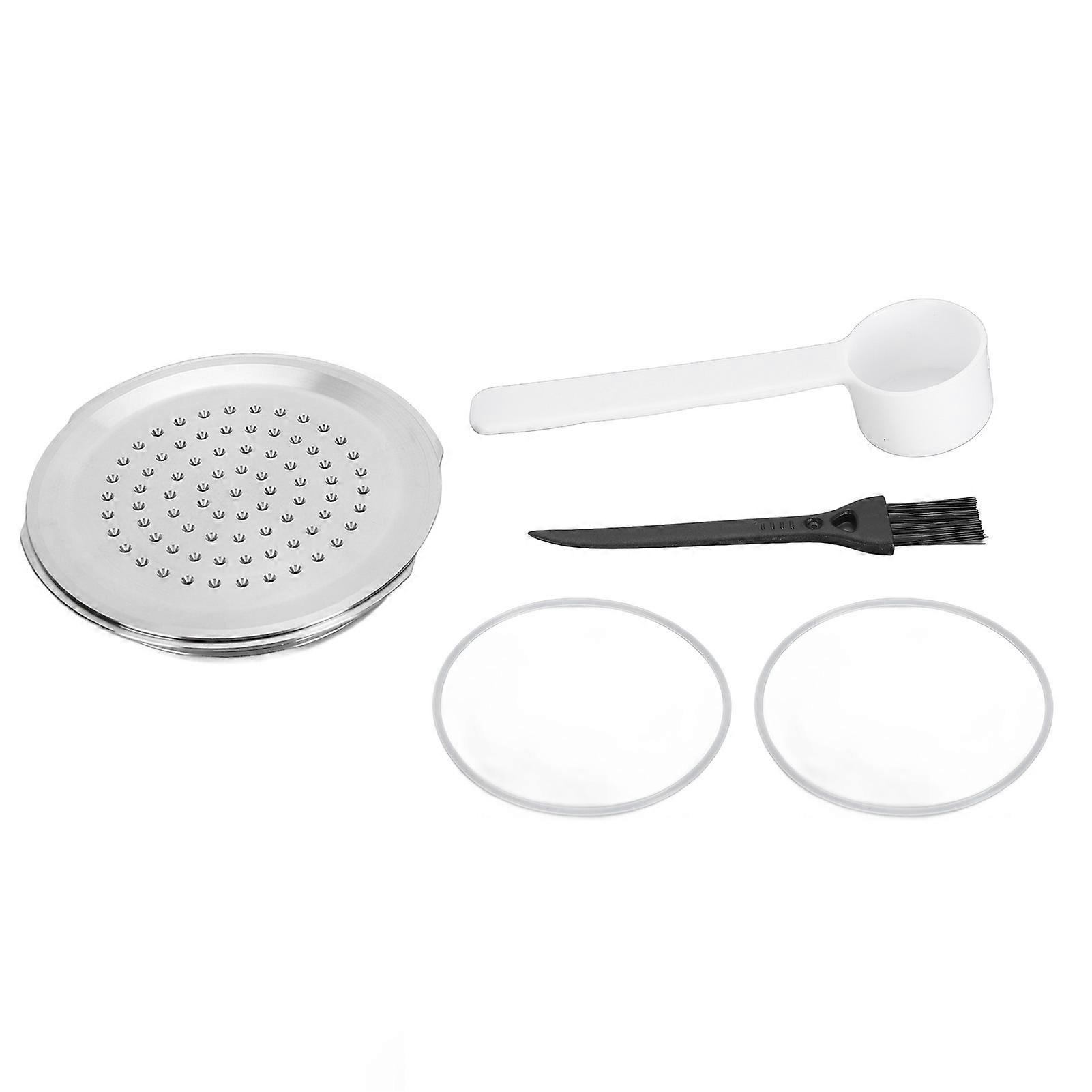 Reusable Coffee Pod 304 Stainless Steel Refillable Coffee Capsule Filter with Brush and Spoon for Senseo Coffee Makers