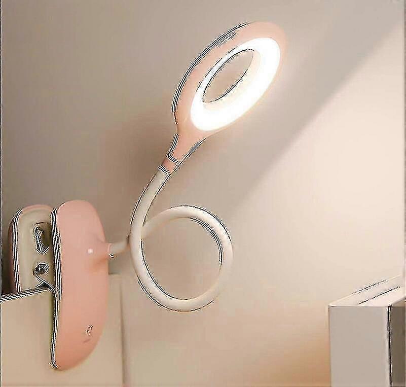 Dimmable Eye Protection Table Lamp with Clip-on Reading Light