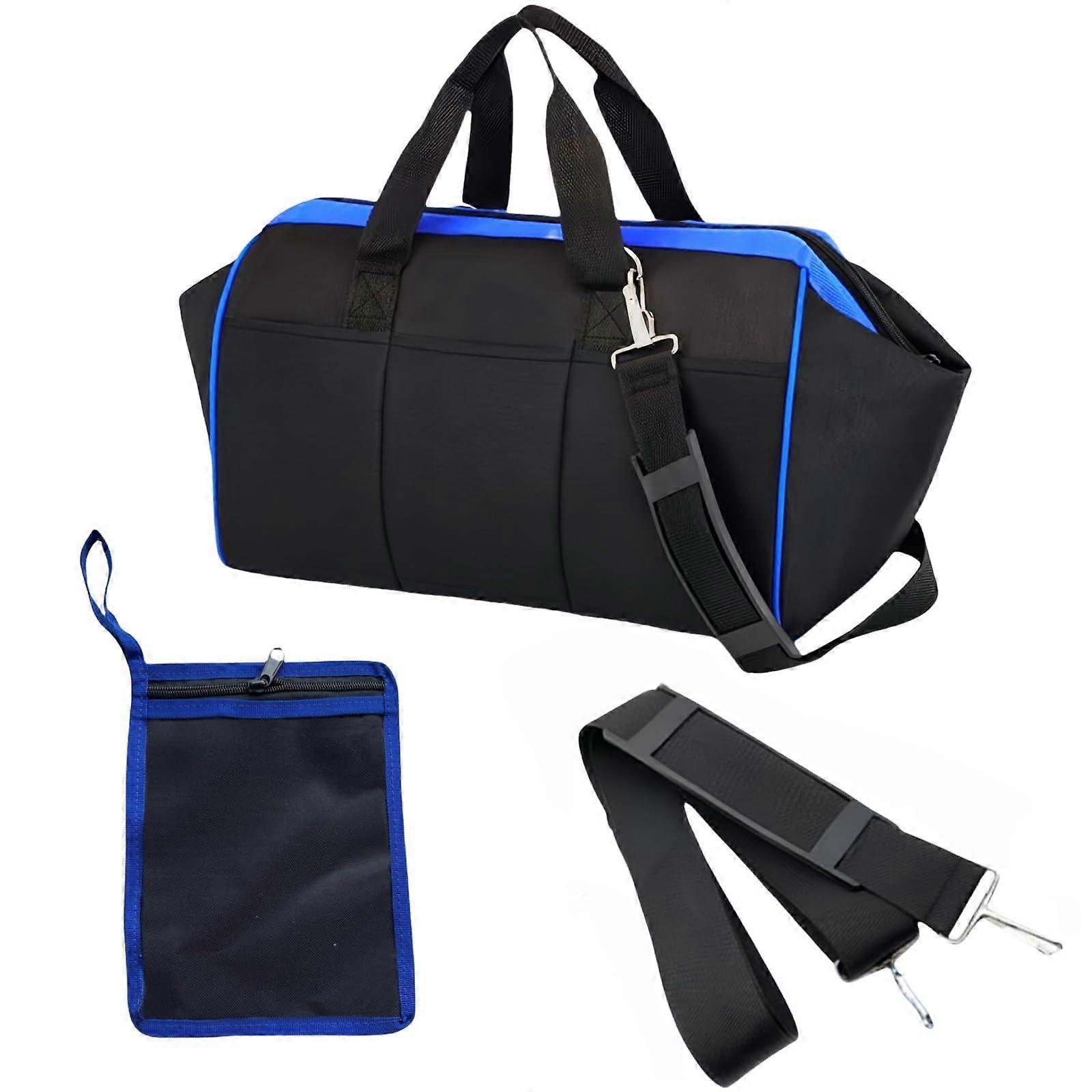 Canvas Tool Bag for Electricians 12 Inch Wide Mouth, Durable Heavy-Duty Material, Large Capacity, Easy Access Design