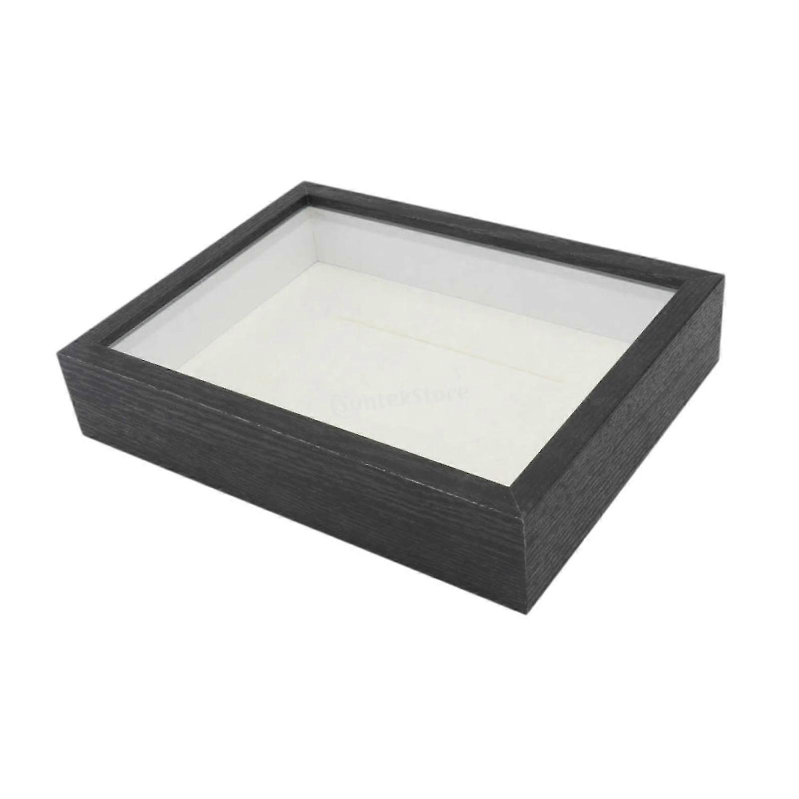 Wood Shadow Box Frame Memory Box Sturdy Rustic Creative Picture Frame Shadowbox for Memorabilia Pictures DIY Gifts Home Decor