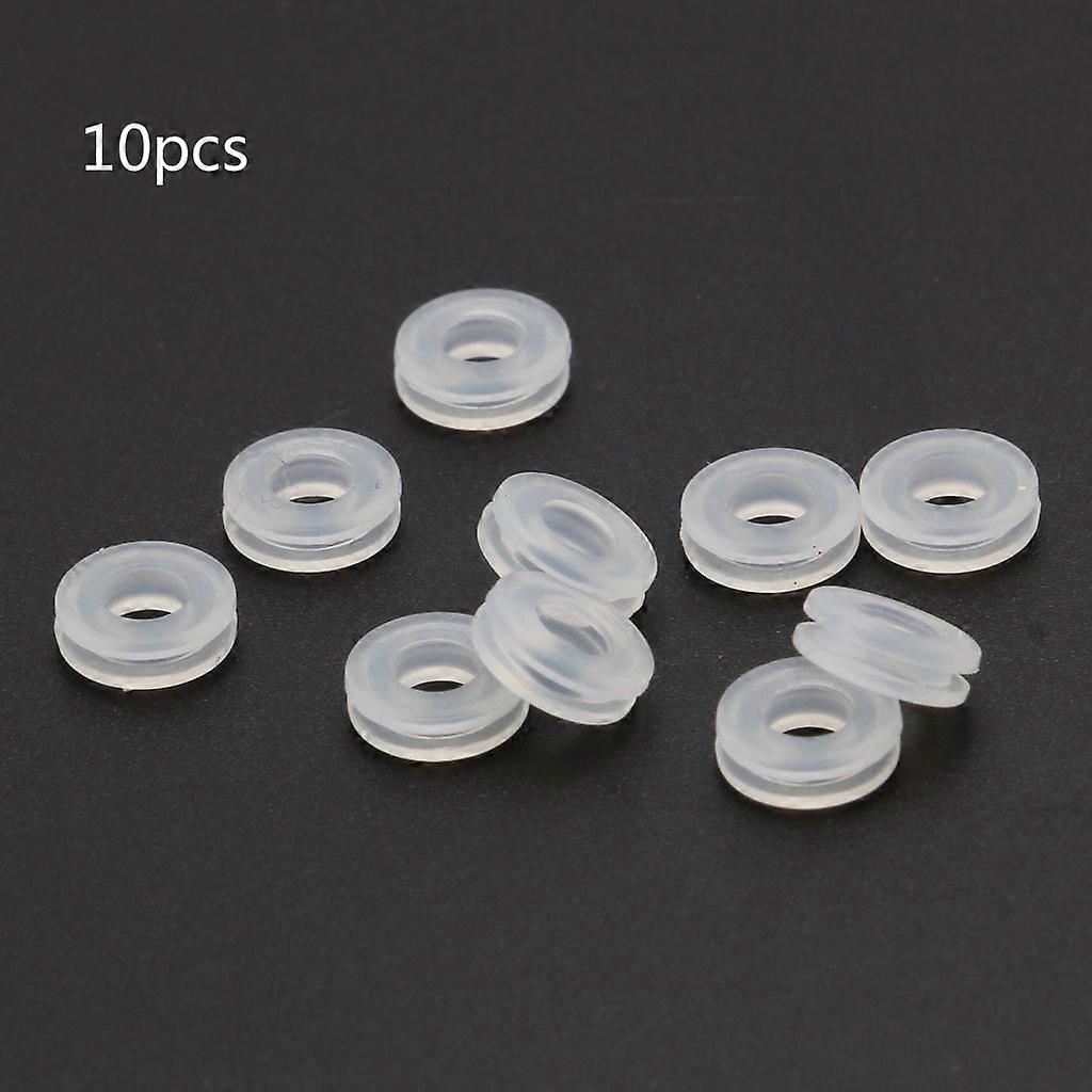 10Pcs/set Earring Back Disc Pads to Stabilize Earring Clear Plastic Earring