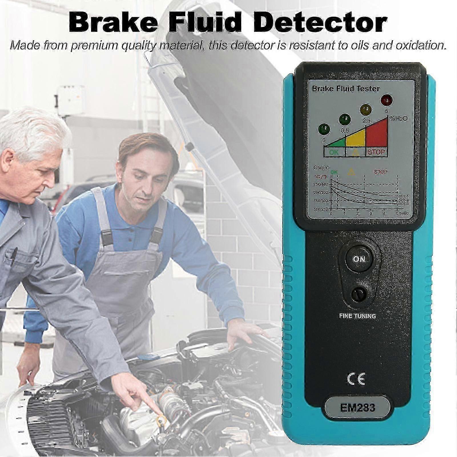 Automotive Brake Fluid Tester Oil Moisture Detection With Lcd Display For Vehicle Dot3 Dot4 Dot5.1 Brake Fluid Detector