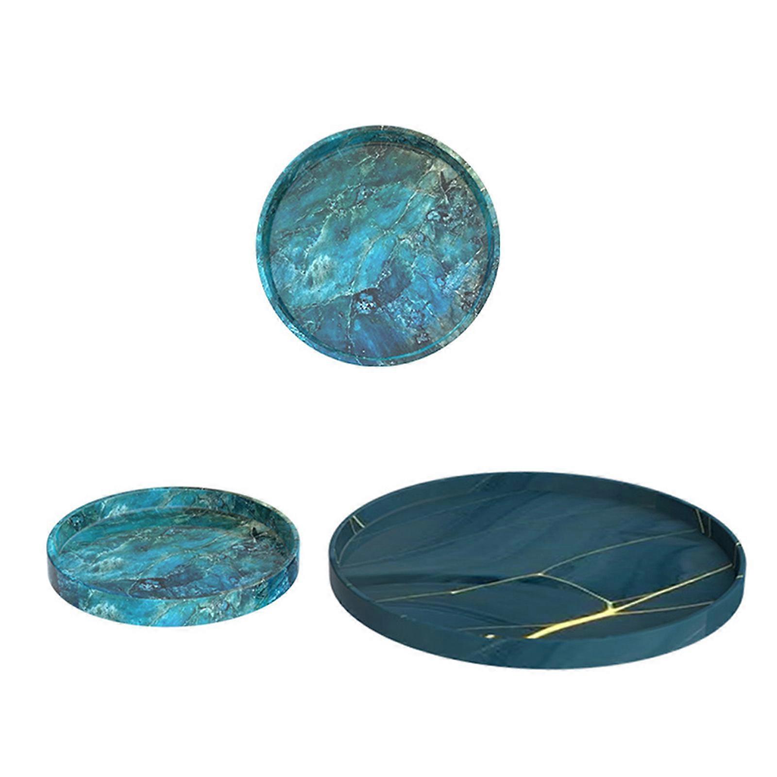 Runde Tablett Silikonform Obstteller UV-Harzform Servierbrett Epoxidform Handgemachte Aschenbecherform Handgemachte Untersetzerform S