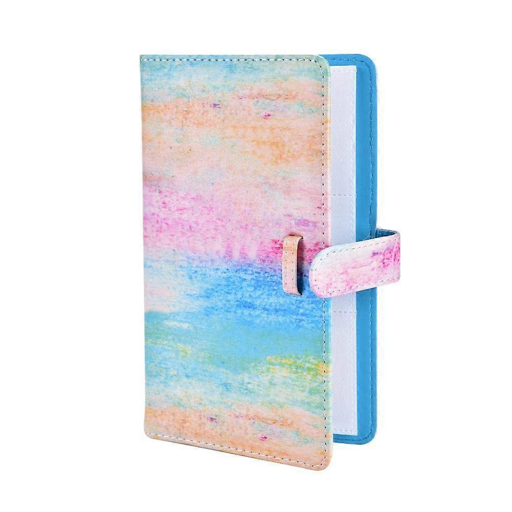 3 -point photo album, 16 different pages mini -durable wedding album graduation album engagement album guest book album (oil painting)