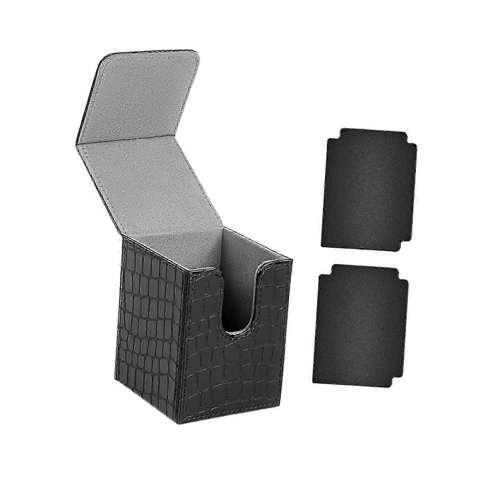 Card Deck Box Cards Case Practical Cards Container Trading Cards Storage Box Black