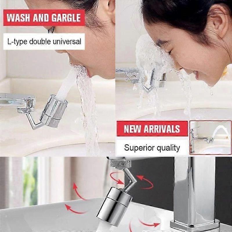 Kitchen Faucet Head 720 Rotatable Swivel Nozzle Filter Head 2 Modes Adjustable Water Saving Nozzle for Bathroom