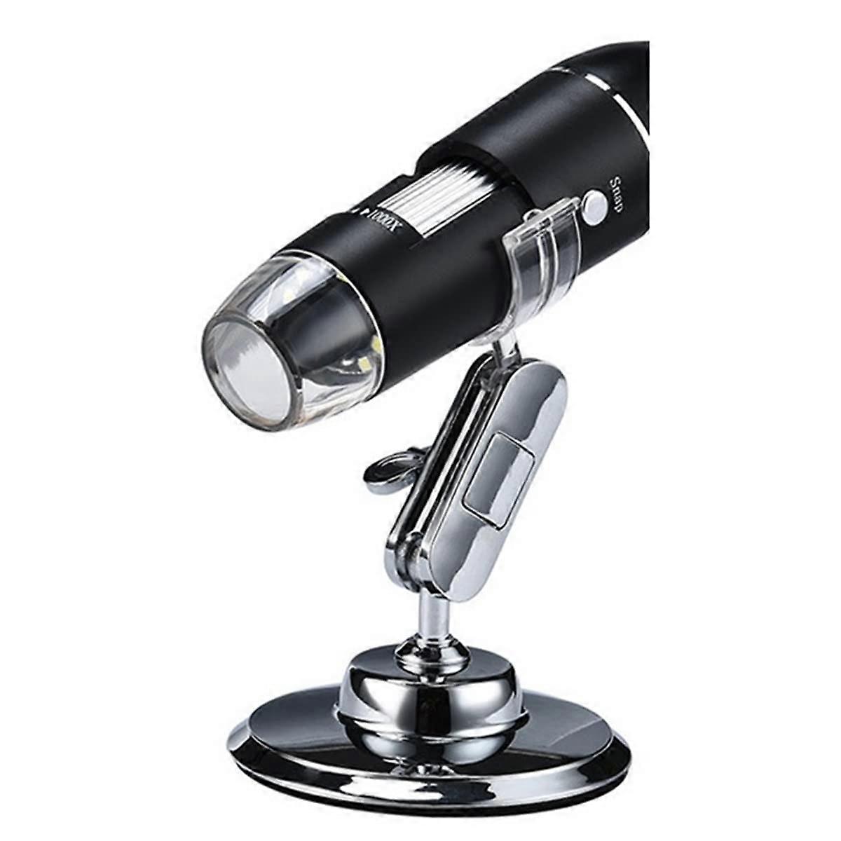Microscope Kit Multifunctional Digital Microscope 1600X High Definition USB Micro Scope Camera Microscope Lens Adapters (Color : 1600x Without OTG)