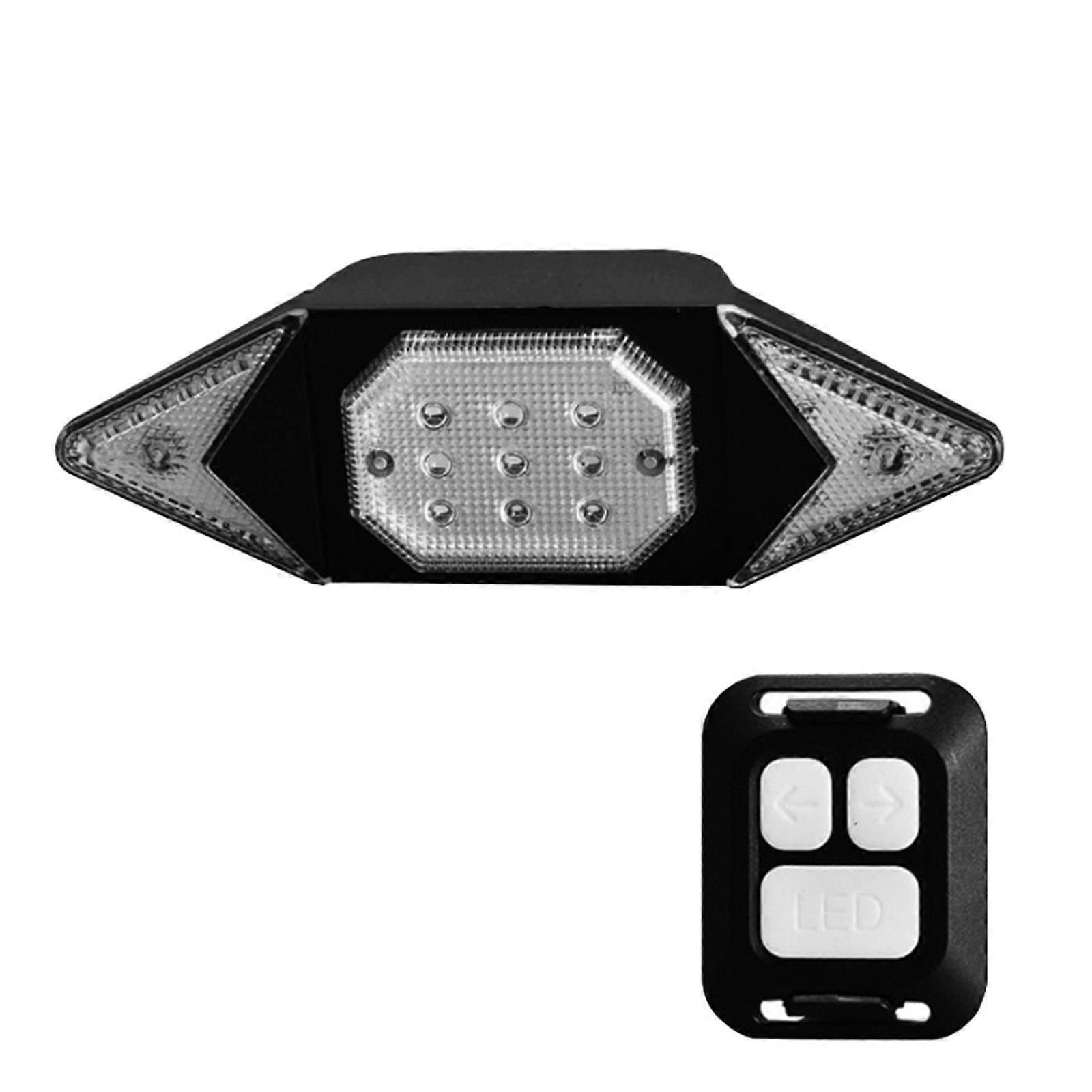 USB Wireless Remote Control Bicycle Taillight Front Rechargeable Bicycle Turn Signal Bike Steering AA224